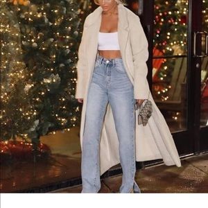 Missy Empire Perrie Denim Straight Leg Split Jeans